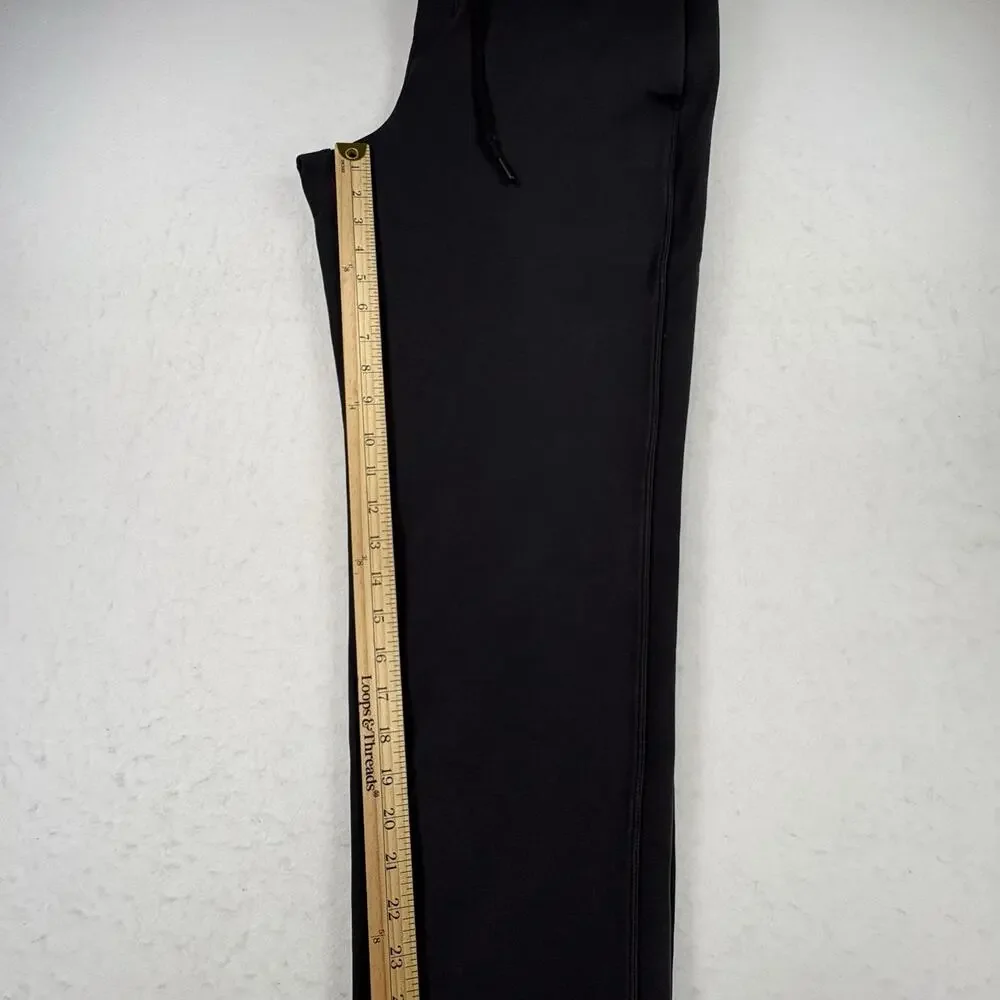 Lululemon Jogger Pants Mens Large Black Elastic Waist Knit Slim Fit Lounge Gym